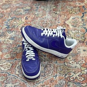 Nike Men's Purple on Purple Air Force 1